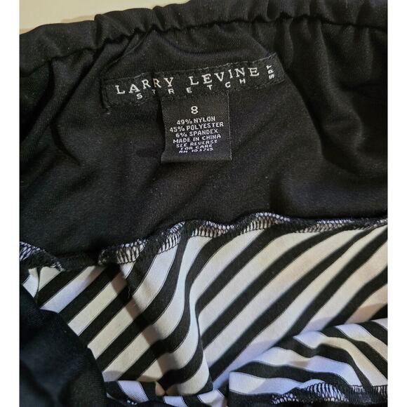 Larry Levine women's black and white pullover asymmetrical skirt - size 8 - Picture 6 of 7